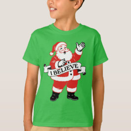 I Believe in Santa - Vintage Art T-shirt