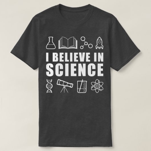 I Believe in Science 1 T-shirt (Design voorkant)