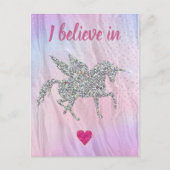 I Believe in Unicorns Briefkaart (Voorkant)