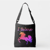 I Believe in Unicorns Crossbody Tas (Voorkant)