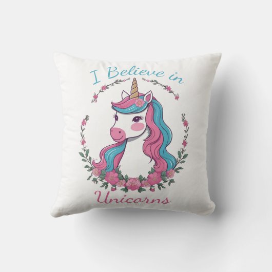 I Believe in Unicorns Kussen (Achterkant)