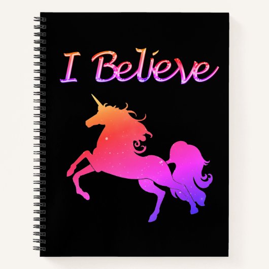 I Believe in Unicorns Notitieboek (Voorkant)