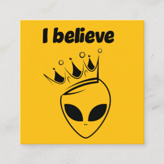 I believe vierkante visitekaartje