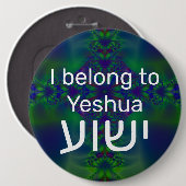 I belong to ישוע ronde button 6,0 cm (Voorkant /achterkant)