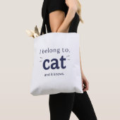 I Belong to Cat Tote Bag (Dichtbij)