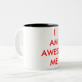 I BEN GEWELDIGE koffie-mok Tweekleurige Koffiemok (Voorkant links)