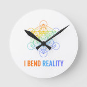 I Bend Reality – Sacred Geometry Energy Design Ronde Klok (Voorkant)