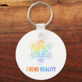 I Bend Reality – Sacred Geometry Energy Design Sleutelhanger (Voorkant)