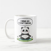 “I Bend So I Don’t Break” panda design Koffiemok (Links)