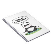 “I Bend So I Don’t Break” panda design Notitieboek (Rechterzijde)