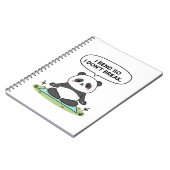 “I Bend So I Don’t Break” panda design Notitieboek (Linkerzijde)