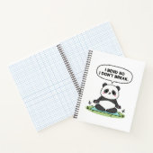 “I Bend So I Don’t Break” panda design Notitieboek (Binnen)