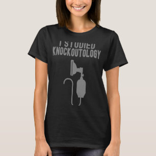 i bestudeerde knockoutologie Anesthesie Tech Anest T-shirt