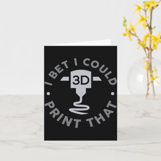 I Bet I Could Print That  Kaart (Gele Bloem)