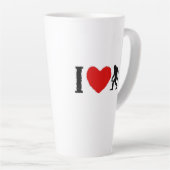 I ❤️ Bigfoot Coffee Mok – Classic Cryptid Lover's (Rechterhoek)