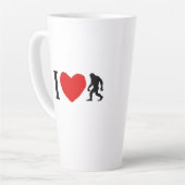 I ❤️ Bigfoot Coffee Mok – Classic Cryptid Lover's (Linkerhoek)