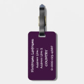 I BIKE aangepast bagagelabel (Achterkant verticaal)