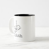I Bike Duluth Tweekleurige Koffiemok (Voorkant links)