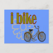 "i bike" GOLD BIKE en het ontwerp van de motor Briefkaart (Voorkant)
