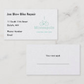 I Bike Minneapolis Afsprakenkaartje (Voorkant / Achterkant)