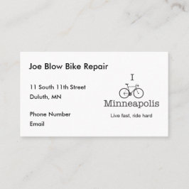 I Bike Minneapolis Afsprakenkaartje