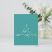 I Bike Minneapolis Briefkaart (Staand voorkant)
