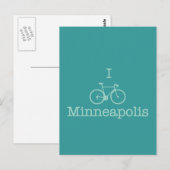 I Bike Minneapolis Briefkaart (Voorkant / Achterkant)