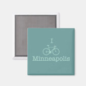 I Bike Minneapolis Magneet (Voorkant / Achterkant)