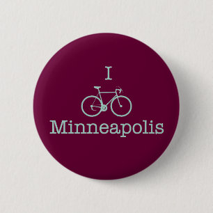 I Bike Minneapolis Ronde Button 5,7 Cm