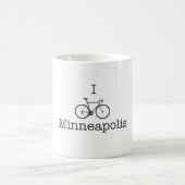 I Bike Minneapolis - Zwarte tekst Koffiemok (Center)
