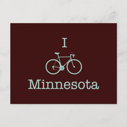 I Bike Minnesota Briefkaart (Voorkant)