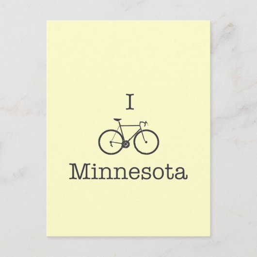 I Bike Minnesota Briefkaart (Voorkant)
