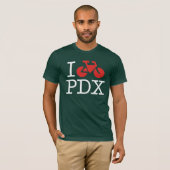 I Bike PDX Dark T-Shirt (Voorkant volledig)