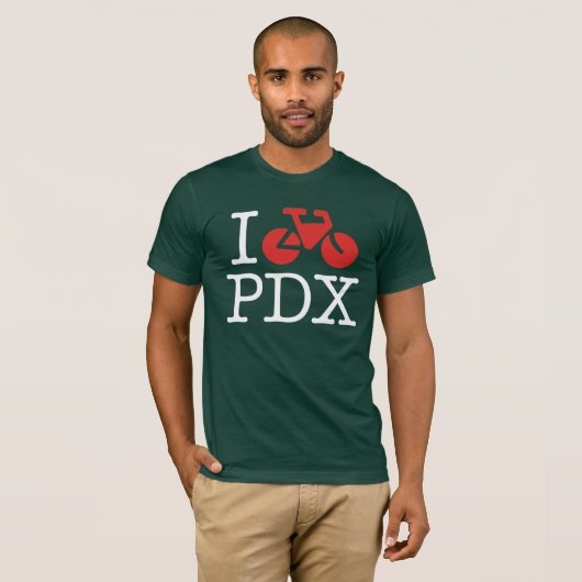 I Bike PDX Dark T-Shirt (Voorkant volledig)