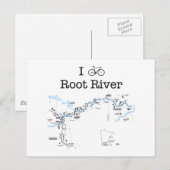 I Bike Root River Briefkaart (Voorkant / Achterkant)