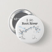 I Bike Root River Ronde Button 5,7 Cm (Voorkant /achterkant)