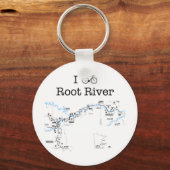 I Bike Root River Sleutelhanger (Voorkant)