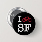 I bike SF (aangepast SF-fietsen) Ronde Button 5,7 Cm (Voorkant /achterkant)