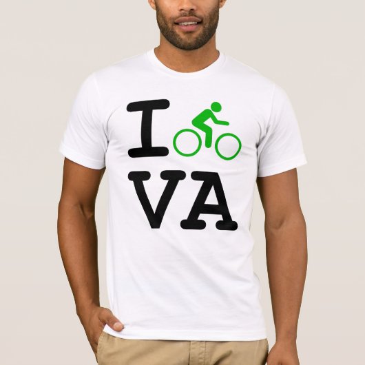 I Bike VA T-shirt (Voorkant)