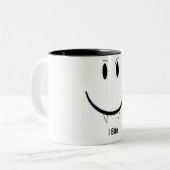 I Bite Face Tweekleurige Koffiemok (Voorkant links)