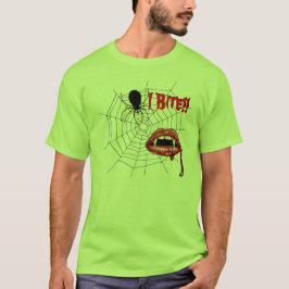 I Bite Mannen of Weemens T-Shirt {Kalm Groen}