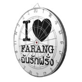 I Black Heart (Love) Farang Dartbord (Voorkant Rechts)