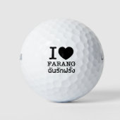 I Black Heart (Love) Farang Golfballen (Voorkant)