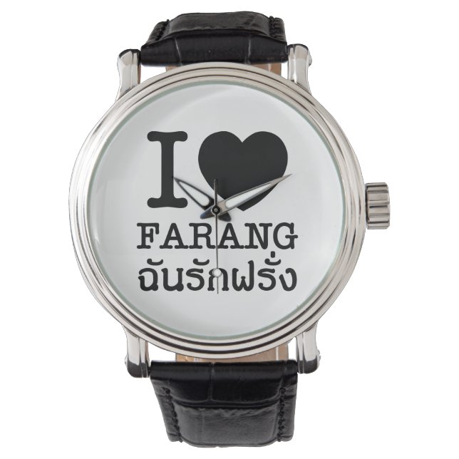 I Black Heart (Love) Farang Horloge (Voorkant)