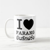 I Black Heart (Love) Farang Koffiemok (Links)