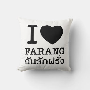 I Black Heart (Love) Farang Kussen
