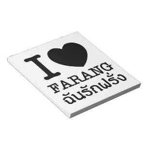 I Black Heart (Love) Farang Notitieblok