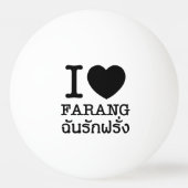 I Black Heart (Love) Farang Pingpongbal (Achterkant)