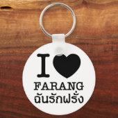 I Black Heart (Love) Farang Sleutelhanger (Voorkant)