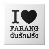 I Black Heart (Love) Farang Tegeltje (Voorkant)